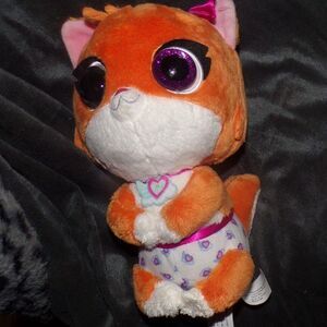 Disney Junior TOTS Orange Mia The Kitten Soft Cuddle Plush Stuffed Animal Toy
